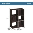 thumbnail image 5 of ZXNYH Cubeicals 12 Cube Storage Shelf Organizer Bookshelf, Stackable, Vertical or Horizontal, Easy Assembly, Wood, Dark Cherry Finish, 5 of 5