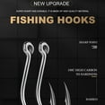 thumbnail image 4 of 100pcs/box High Carbon Steel Fishing  Hooks 1#-10# Fish Hook Set Barb Carp Fishing Accessories, 4 of 9