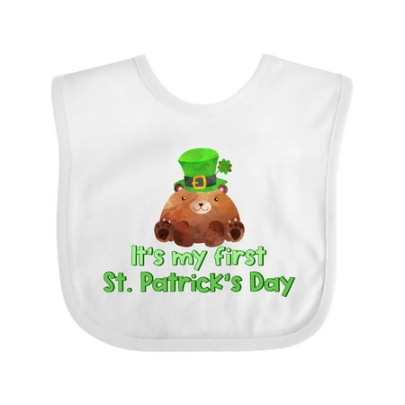 

Inktastic St. Patricks Day Bear Gift Baby Boy or Baby Girl Bib