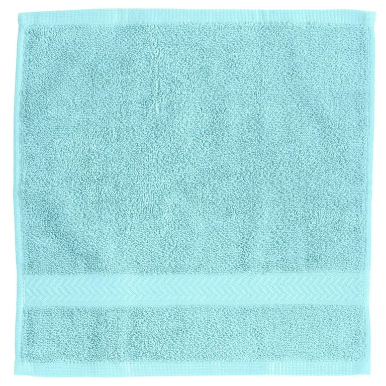 WestPoint Home Light Turquoise Cotton Quick Dry Bath Towel (Martex