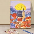 thumbnail image 5 of JYLMOOD 6pcs Paint by Numbers for Adults Kits, DIY Easy Painting by Numbers for Gift Home Wall Decoration 25x35cm???without Frame) - Colorful House, 5 of 10