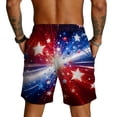 thumbnail image 5 of Havenx 250th Years Of American Freedom Shorts for Men Drawstring American Flag Design Shorts with Pockets Elastic Waist Short Pant 1776–2026 Patriotic Independence Day Clothes,Hot Pink 2XL, 5 of 5