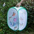 thumbnail image 4 of 2 Piezas Plegable Insecto Mariposa Habitat Jaula Grande Plegable Caterpillar Habitat Pop Up,11 Feliz Sencillez, 4 of 4