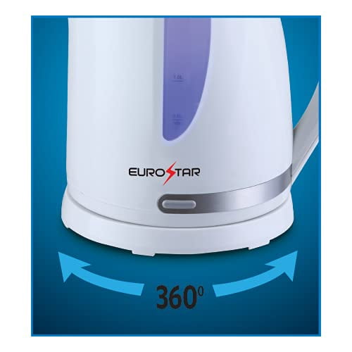 EUROSTAR EKP78GRY Electric Kettle 1.7L, Light Gray