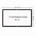 thumbnail image 2 of Projector Screen Fabric Screen Projection Portable Reflective Cloth ,Easy to Setup, 2 of 5
