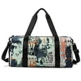 thumbnail image 1 of Bolsa de entrenamiento de gimnasio ligera con compartimento para zapatos, mochila de lona de viaje con bolsillo húmedo para equipo deportivo Fivean unisex, 1 of 1
