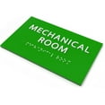 thumbnail image 2 of 6" X4" Mechanical Room Sign- Tactile Graphics Grade 2 Braille Text | Modern Utility Wall Mount ADA Compliant Plastic Signs For Schools, Offices, Businesses, Apartments & Restaurants, 2 of 7
