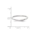 thumbnail image 4 of Primal Gold 14 Karat White Gold 2mm Standard Comfort Fit Band Size 8, 4 of 5