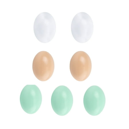 Fridja 7 pieces Simulation Easter Eggs Wooden Fake Eggs 2.3 inch Solid Eggs