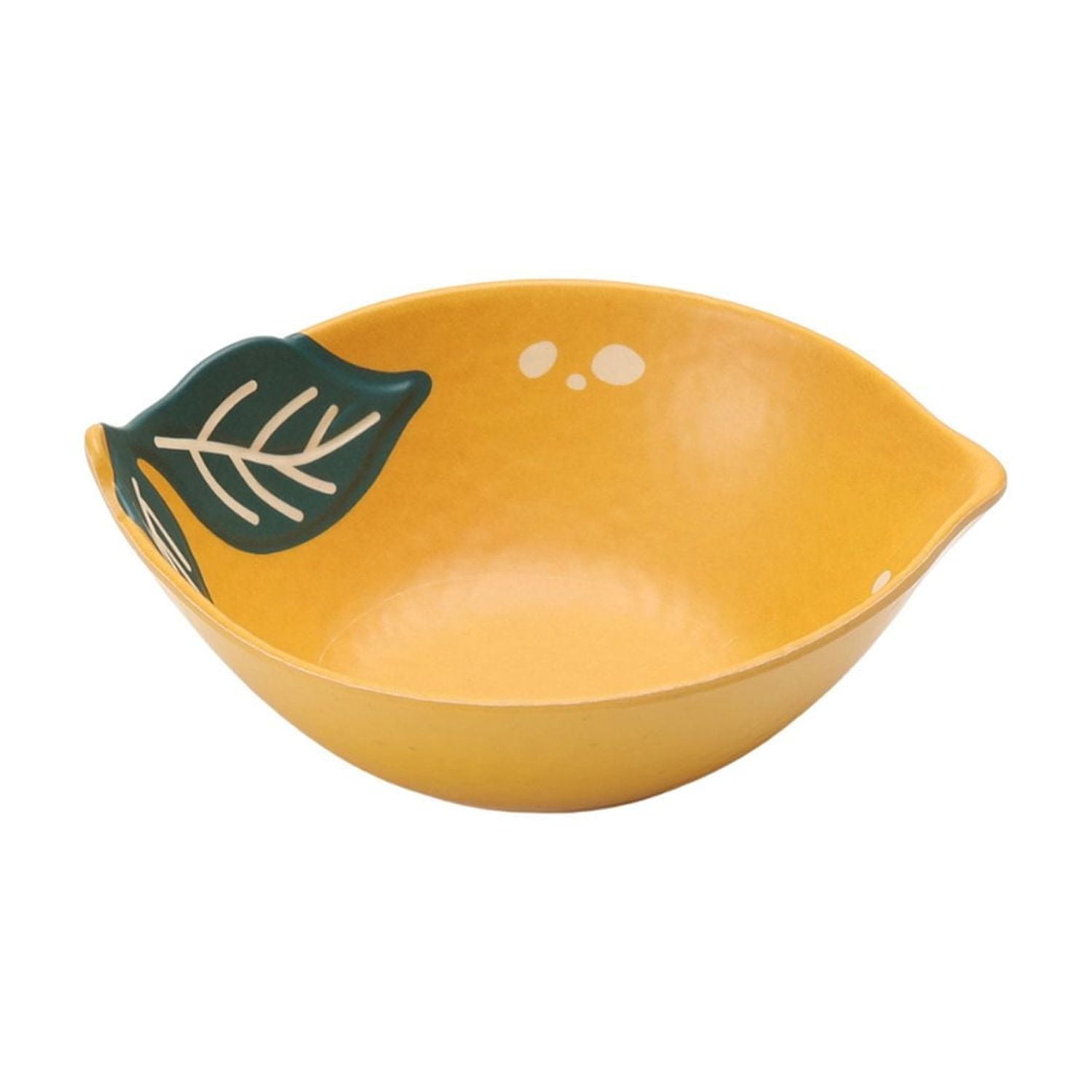 Hometrends Lemon Bamboo Melamine Figural Bowl Assorted Colour, 6in 1pc, LEMON FIGURAL BOWL