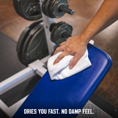 The Rag Company - Sport & Workout Towel - Gym Towels - 320gsm, 16in x 27in, Dark Green (3 Pack)