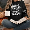 thumbnail image 2 of SHE IS Crewneck Sweatshirts Women Athletic Fall Hoodies for Women Womens Pullover Sweatshirts No Hood Womens Long Sleeve Tops My Orders Placed, 2 of 5