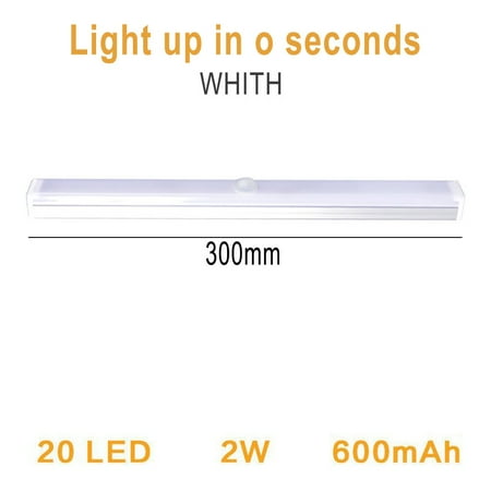 

Usb Rechargeable Strip Wireless Pir Motion Sensor Led Light Cabinet Closet Lamp