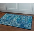 thumbnail image 2 of Linon Emerald Duluth Woven Microfiber Polyester 2'2"x3'2" Rug in Navy, 2 of 8