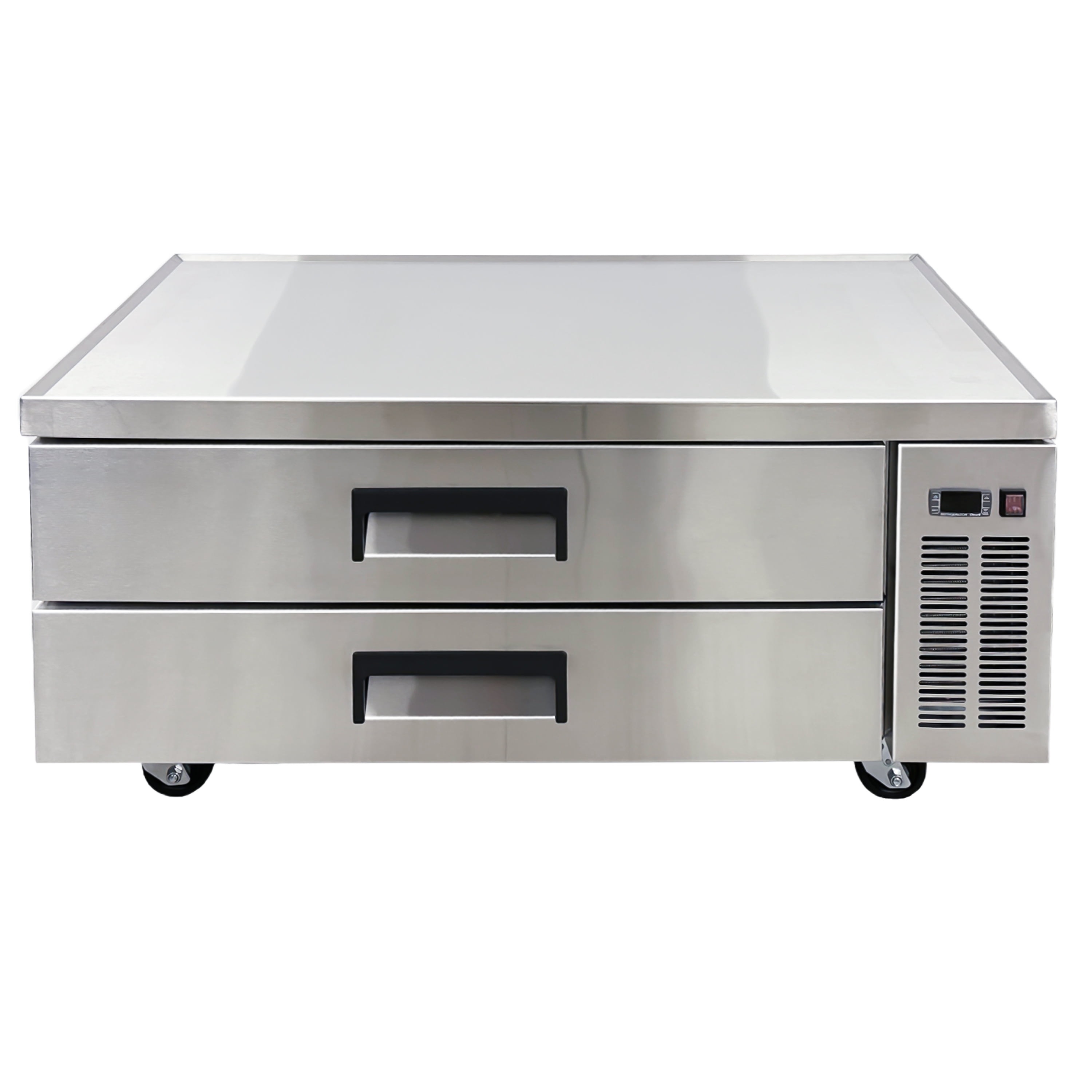 52 in. Commercial 2 Drawer Refrigerated Chef Base 34 Cu.Ft. Stainless Steel Refrigerator Chef Base, NSF Certified