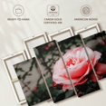 thumbnail image 6 of Elephant Stock Pink Rose Wall Art - Horizontal Multi Panel Canvas - Living Room Wall Decor - Floral And Botanical Multi Panel - Gray And Pink Decor - 52" x 32", 6 of 8