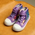thumbnail image 6 of Kushyshoo Purple Toddler High Top Girls Sneakers Kids Walking Shoes 7M, 6 of 6
