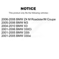 thumbnail image 2 of Positive Plus Front Rear Semi-Metallic Brake Pads Kit for Car BMW X3 330Ci Z4 330i 330xi M3 KPF-100443, 2 of 8