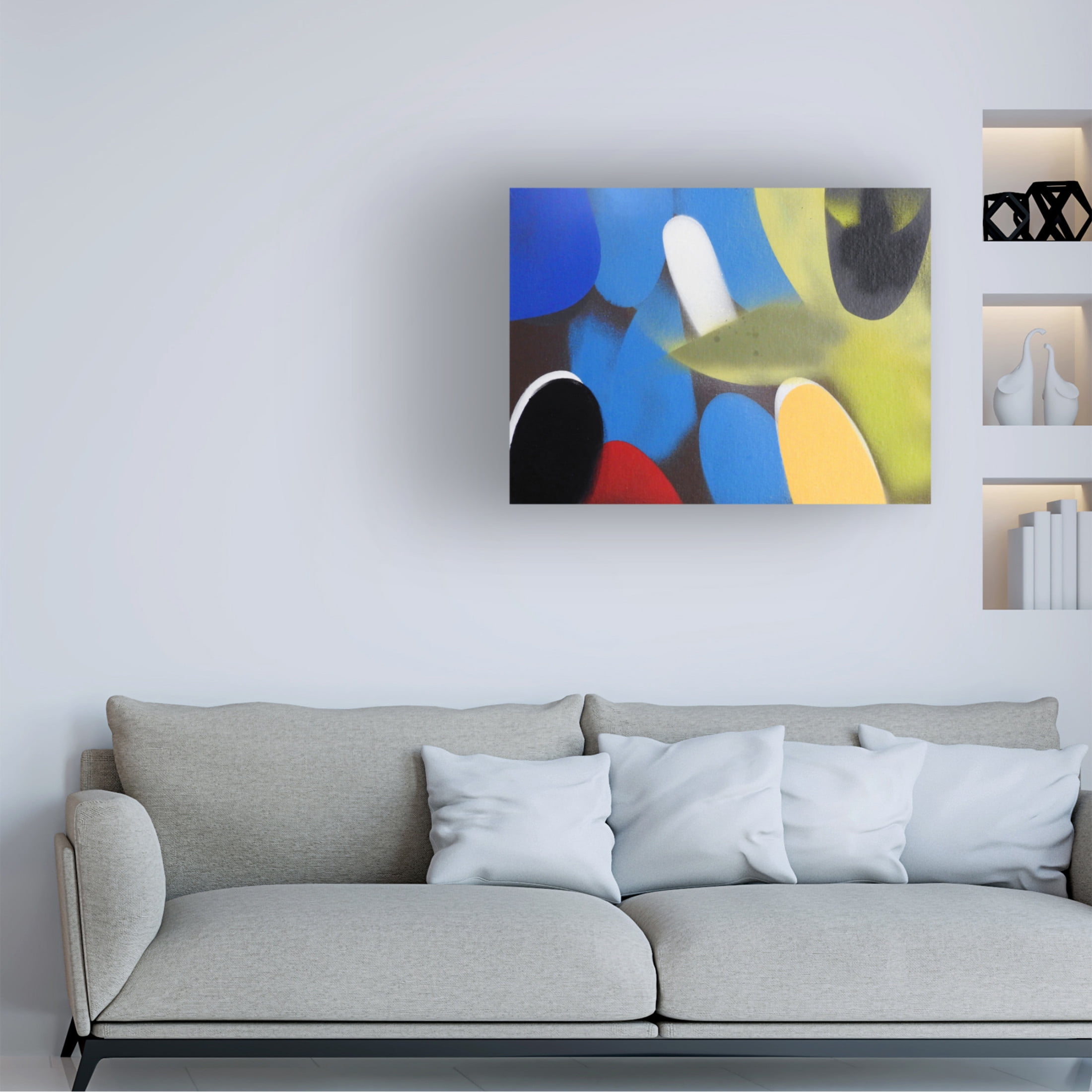 Canvas Wall Art - Gill Miller 'Life 8' Wall Art for Living Room, Bedroom, or Office Décor by Trademark Fine Art - 32 x 24 Inches