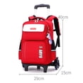 thumbnail image 5 of rolling backpack large-capacity wheeled backpack waterproof trolley school bag,pink (6 wheels), 5 of 6