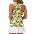 thumbnail image 5 of Whosucclay Butterfly and Sunflower Pattern Womens Sleeveless Golf Shirt for Ladies Half Zip Casual Breathable Sleeveless Golf Tennis Shirts XS - 2XL, 5 of 7