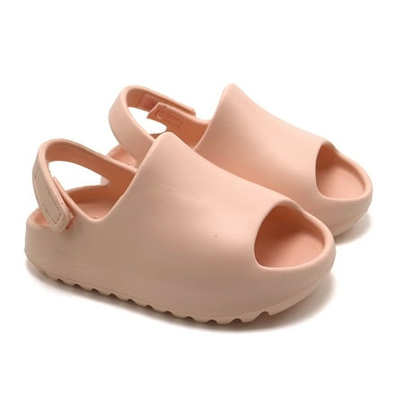 

Gwiyeopda Toddler Kids Girls Boys Baby Slippers Mini Beach Slides Sandal Flat Pool Water Shoes