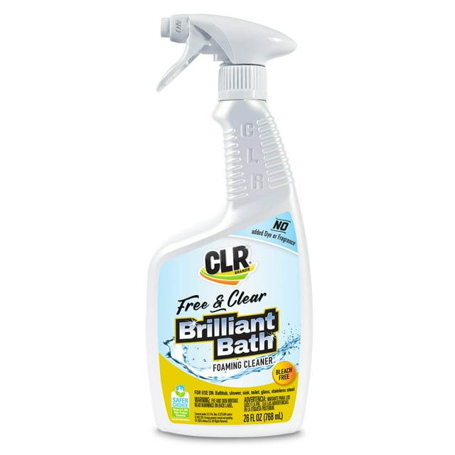 Limpiador de baño espumoso en aerosol Brilliant Bath de CLR Brands, 750 ml