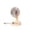 Beige, variant on Mini Classic Vintage Fan, Retro Metal Air Circulator, With Digital Power Display,For Desk & Bedside, USB Rechargeable and Quiet Green