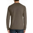 thumbnail image 2 of Men's Long - Sleeve Henley Shirt: Button - Placket, Chest Pocket for Casual & Layering, 2 of 5