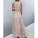 thumbnail image 4 of Vestido largo Nikou con cuello halter sin mangas de verano características de vanguardia, 4 of 6
