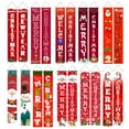 thumbnail image 5 of 1 Pair Walnut Soldier Christmas Porch Sign Door Hanging Merry Christmas for Christmas Home Decor, 5 of 7