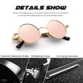 thumbnail image 3 of Gafas de sol CGID Retro Steampunk redondas polarizadas UV400 E72, 3 of 5