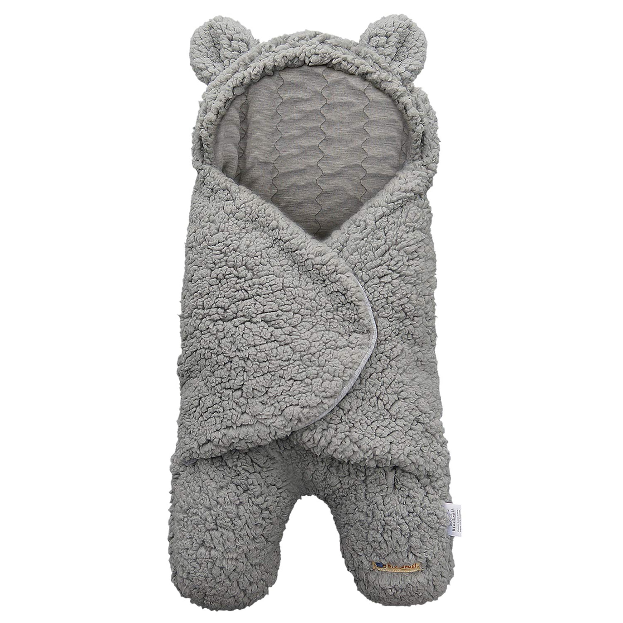 BlueSnail Newborn Receiving Blanket Baby Sleeping Wrap Swaddle(Greyish)