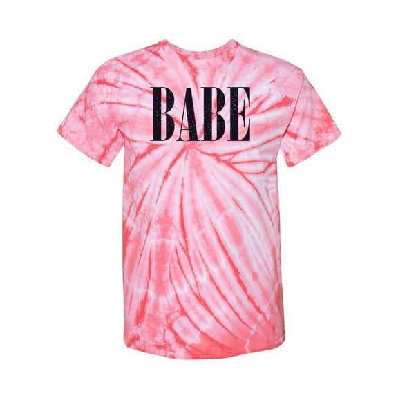 Babe Quote Tie-Dye Cyclone Women -Smartprints Designs, Female Small