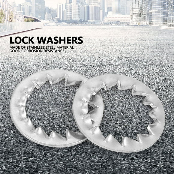 Lock Washers, Stainless Steel Stainless Steel Lock Washer External Lock Serrated External Toothed Lock Washer Flat Tool Set