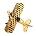 thumbnail image 2 of Kokiya Vintage Airplane Model Airplane Model Ornaments for Bedroom Entrance Desktop Large gold, 2 of 9