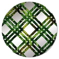 thumbnail image 2 of Designart "A Tapestry of Pineapples in the Tropics" Pineapples Plaid Round Wall Mirror - Food & Beverage Oval Printed Decorative Mirror - Multiple Color Options, 2 of 5