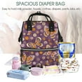 thumbnail image 5 of Balery Buffalo Plaid and Butterflys Mummy Backpack - Waterproof Twill Canvas, Large Capacity Diaper Bag with Multiple Pockets and Adjustable Straps, 5 of 6