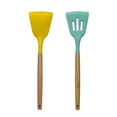 thumbnail image 1 of Espátula fijada del silicón de los utensilios de cocina del silicón 2PCS, a prueba de calor y antiadherente para cocinar, 1 of 5