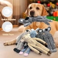 thumbnail image 7 of 3pack No Stuffing Dog Toys for Large Dogs, Plush Teething Toys to Keep Them Busy, Squeaky Crinkle Interactive Toys, Cute Funny Dogs Animals Gifts for Small Medium Large Breed (Rabbit Koala Shuse), 7 of 7