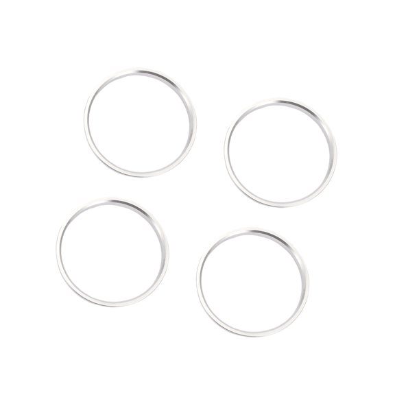 Unique Bargains Hub Centric Rings, 112mm OD 106.1mm ID Car Wheel Hubrings Aluminum Alloy Silver Tone, 4pcs