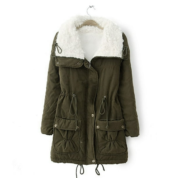 Puntoco chaqueta de mujer botones de manga larga abrigo con bolsillos sólidos más chaqueta de lana prendas de vestir top liquidación de Navidad Puntoco Puntoco-1639