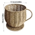 thumbnail image 4 of Coffee Pod Basket, Large Capacity Coffee Pod Container with Handle, Handwoven Cup Holder Storage for Counter, Home, Office, Coffee Bar, 4 of 10