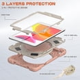 thumbnail image 1 of Funda a juego para iPad Mini 4/5 con correa para el hombro, soporte de anilla ajustable grande, portalápices y protección contra golpes., 1 of 5
