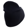 thumbnail image 3 of U.S. Army 33rd Infantry Brigade Combat Team Symbol Embroidered 8 Inch Solid Knit Short Beanie Made in USA - Navy OSFM, 3 of 5