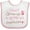 White and Pink, variant on Inktastic Future Cheerleader Girls Cute Girls Baby Bib