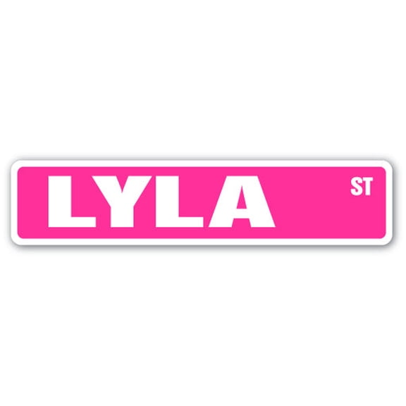 LYLA Street Sign Childrens Name Room Sign | Indoor/Outdoor |  36" Wide