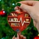 thumbnail image 2 of Adorno Acrílico Para Colgar En Forma De Estantería Con Corazones Para Los Amantes De Los Libros, 2 of 4