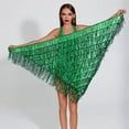 thumbnail image 4 of SEMPAI Belly Dance Hip Scarf Skirt Fringe Sequin Wrap Latin Salsa Costume Waist Shawl for Women Performance, 4 of 4
