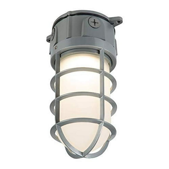Halo 17.7W LED Vapor Tight Gray Barn Light Fixture VT1730